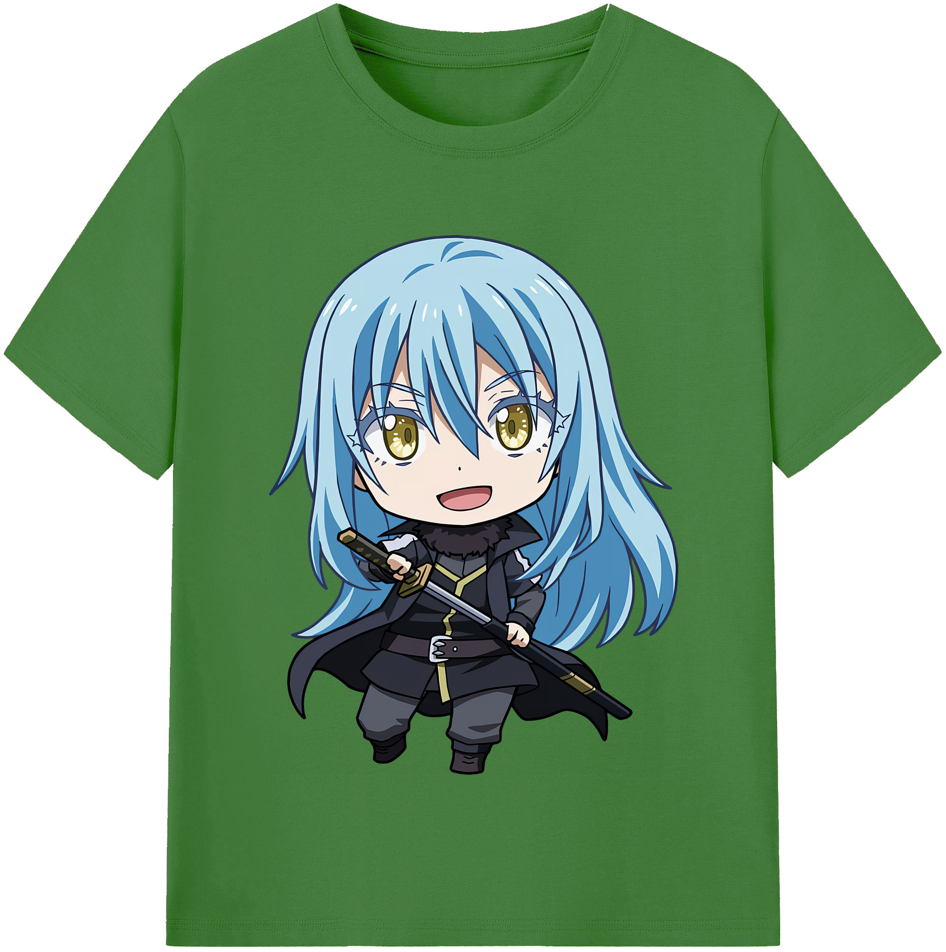 （画像用） 転スラ Regarding Reincarnated to Slime レディースカジュアルプリントTシャツ（綿100％）